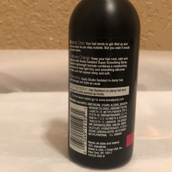 L'Oreal Studio Line Sedated Downright Super Smoothing Spray. More than 3/4 full - Picture 3 of 5